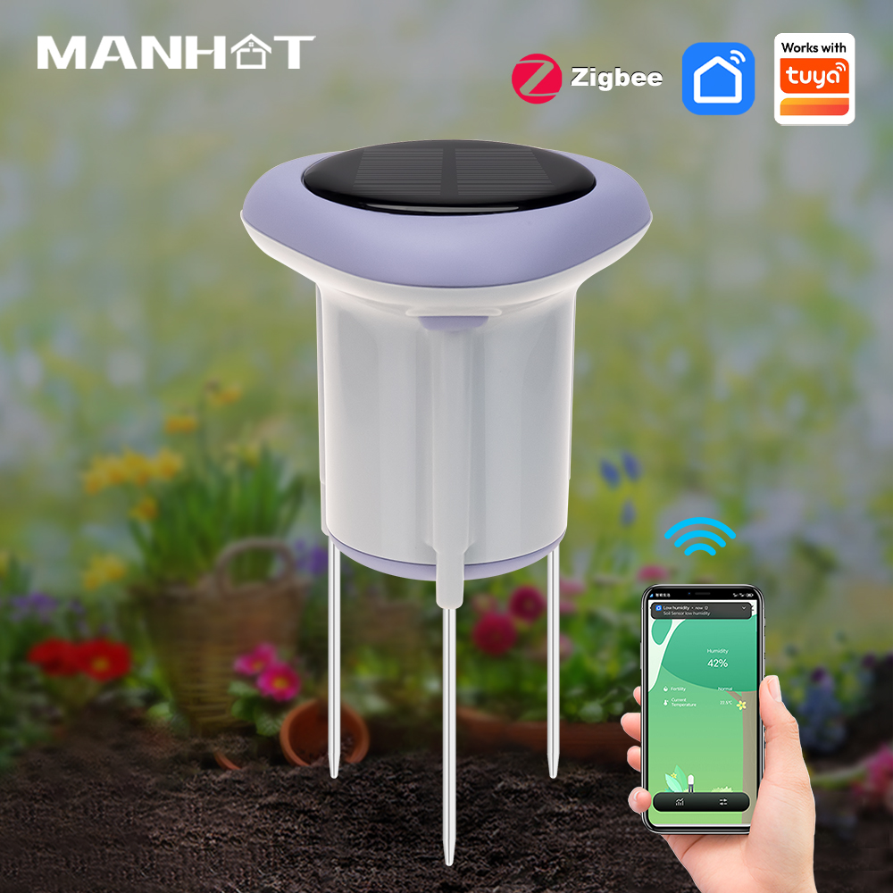 Smart Soil Sensor - เซ็นเซอร์วัดดินอัจฉริยะ MANHOT Zigbee พร้อมระบบตรวจวัดอุณหภูมิและความชื้น กันน้ำระดับ IP66
