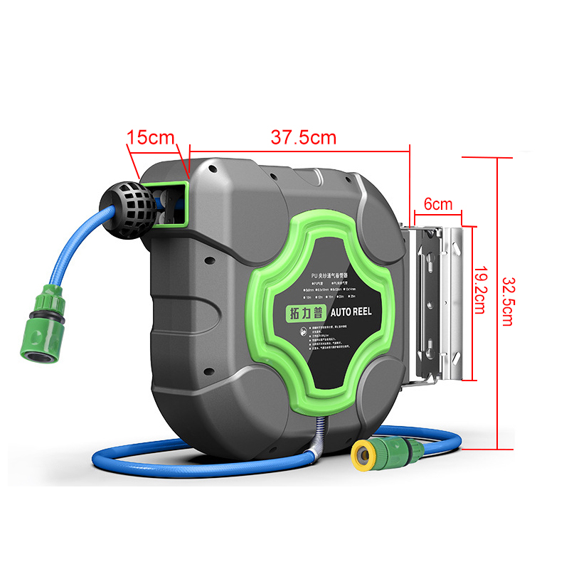 Smart Garden Herb - กลองท่อจ่ายน้ำอัตโนมัติแบบพับเก็บได้ยาว10/15/20ม. 4วินาทีระบบชลประทานล้างรถติดผนังกลองโฟมน้ำ