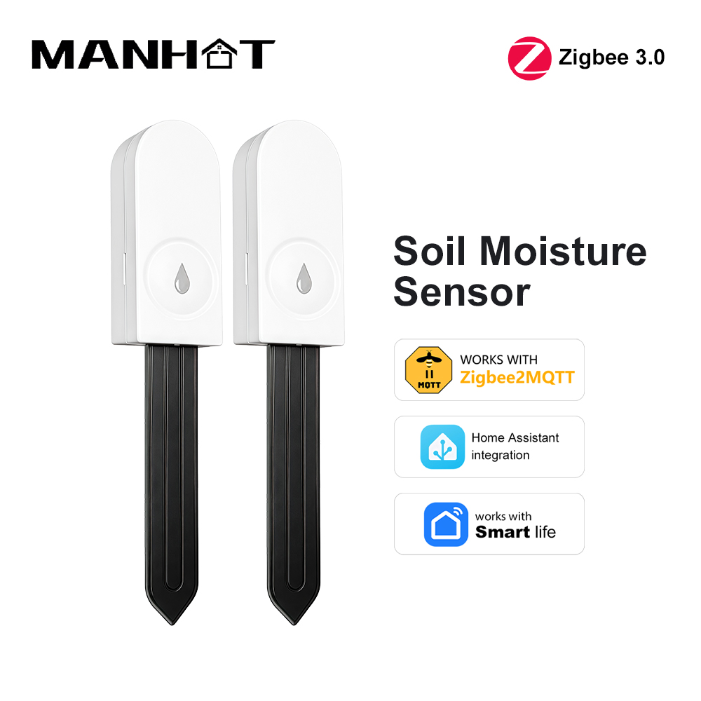 Smart Soil Sensor - เซ็นเซอร์วัดความชื้นในดิน Zigbee 3.0 พร้อมวัดอุณหภูมิและความชื้น เครื่องวัดอุณหภูมิและความชื้นสำหรับระบบอัตโนมัติในสวน ระบบตรวจจับการรดน้ำ