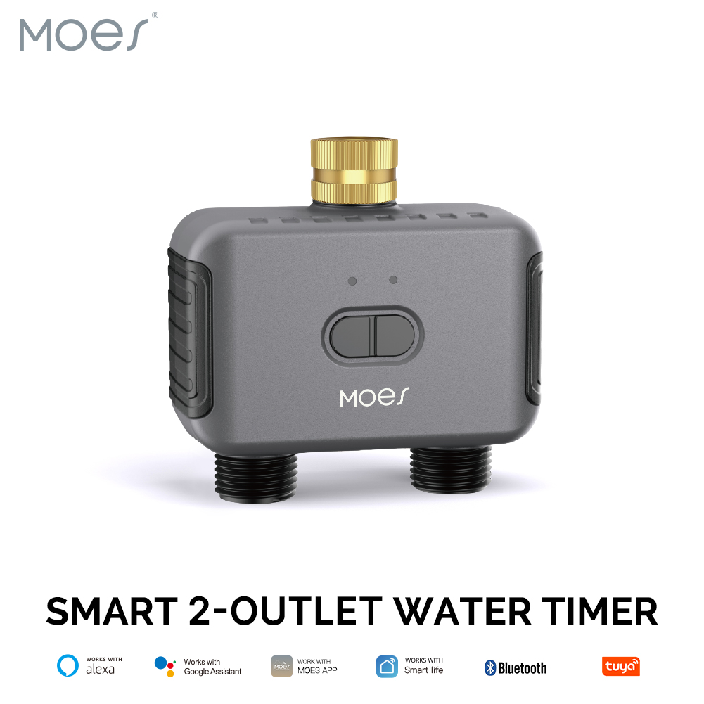 Smart Garden Refill - Moes วาล์วน้ำอัจฉริยะบลูทูธ2ทาง, สปริงเกอร์สวน, ตั้งเวลาได้, ตัวกรอง, การหน่วงเวลาฝน,