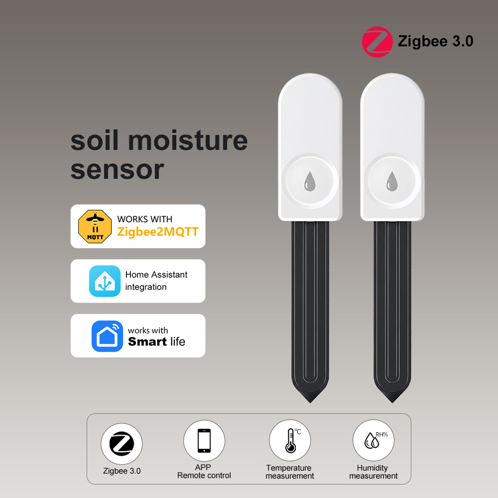 Smart Soil Sensor - เครื่องวัดความชื้นในดิน ZigBee เครื่องวัดความชื้นสำหรับฟาร์ม สนามหญ้า พืช ดอกไม้
