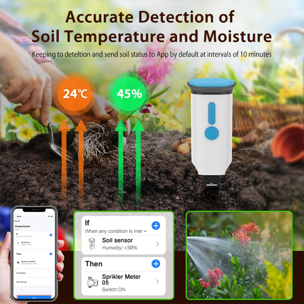 Haozee Tuya Smart WiFi เซ็นเซอ - Smart Soil Sensor บทวิจารณ์และราคา
