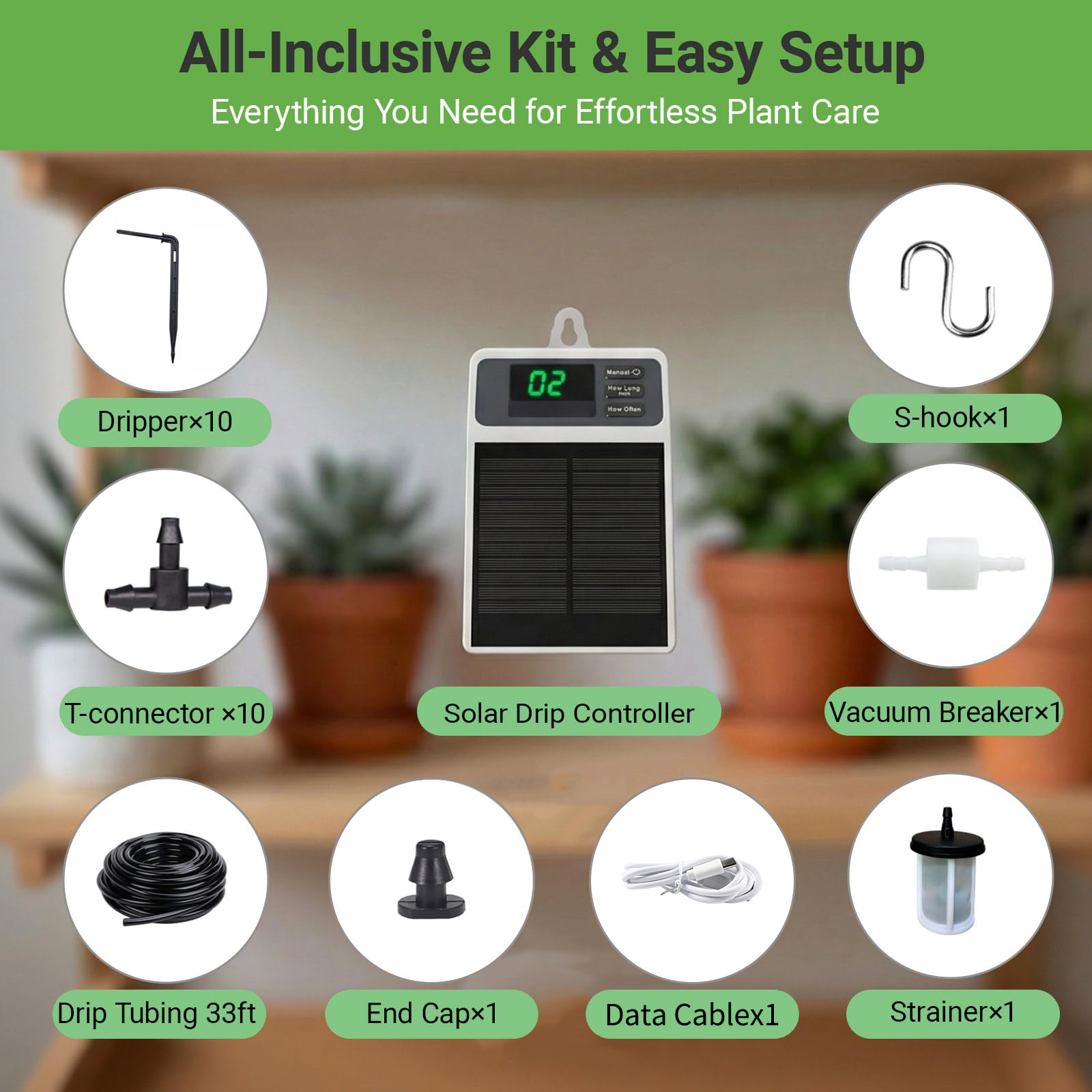 ระบบให้น้ำหยดด้วยพลังงานแสงอาท - Smart Garden Herb บทวิจารณ์และราคา