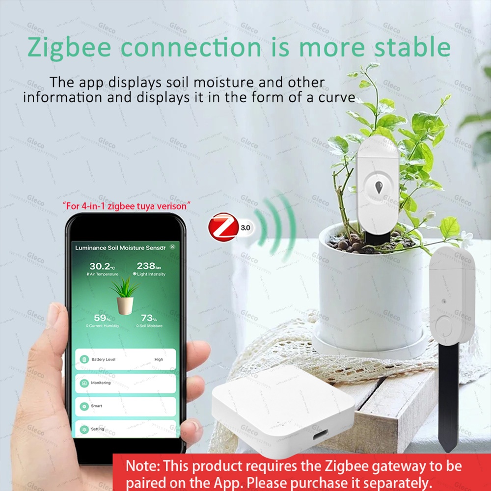 เซ็นเซอร์วัดความชื้นในดิน Zigb - Smart Soil Sensor บทวิจารณ์และราคา