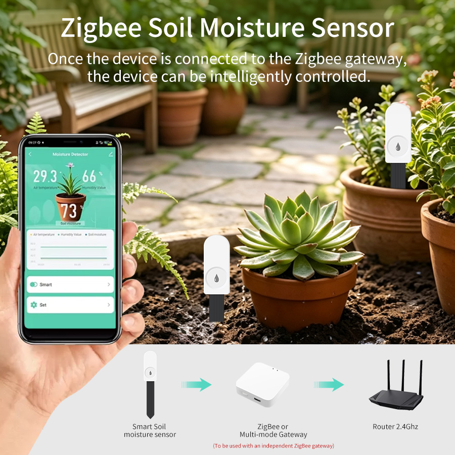 เครื่องวัดความชื้นและอุณหภูมิด - Smart Soil Sensor บทวิจารณ์และราคา