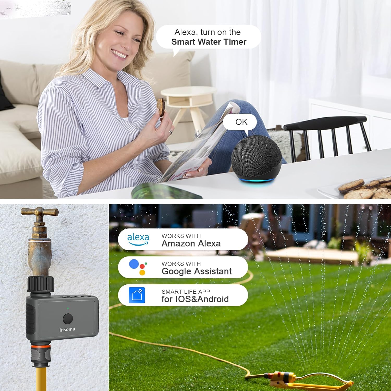Insoma Wifi จับเวลาโรยอัตโนมัต - Smart Garden Refill บทวิจารณ์และราคา