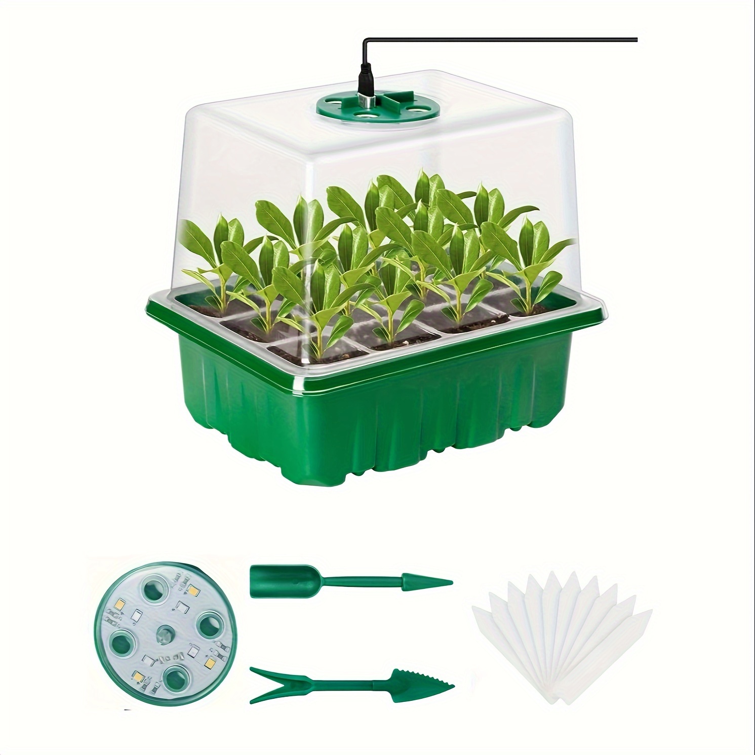 ชุดเริ่มต้นเพาะกล้า - 1/2/3 ชุ - Plant Grow Light Full Spectrum บทวิจารณ์และราคา