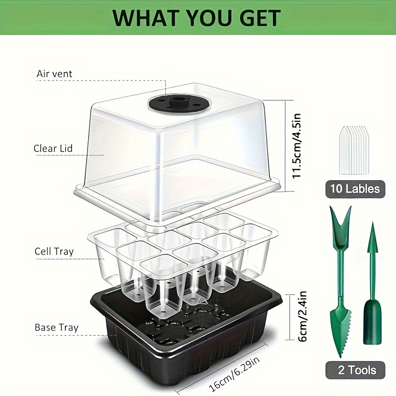 ชุดเริ่มต้นเพาะกล้า - 1/2/3 ชุ - Plant Grow Light Full Spectrum บทวิจารณ์และราคา