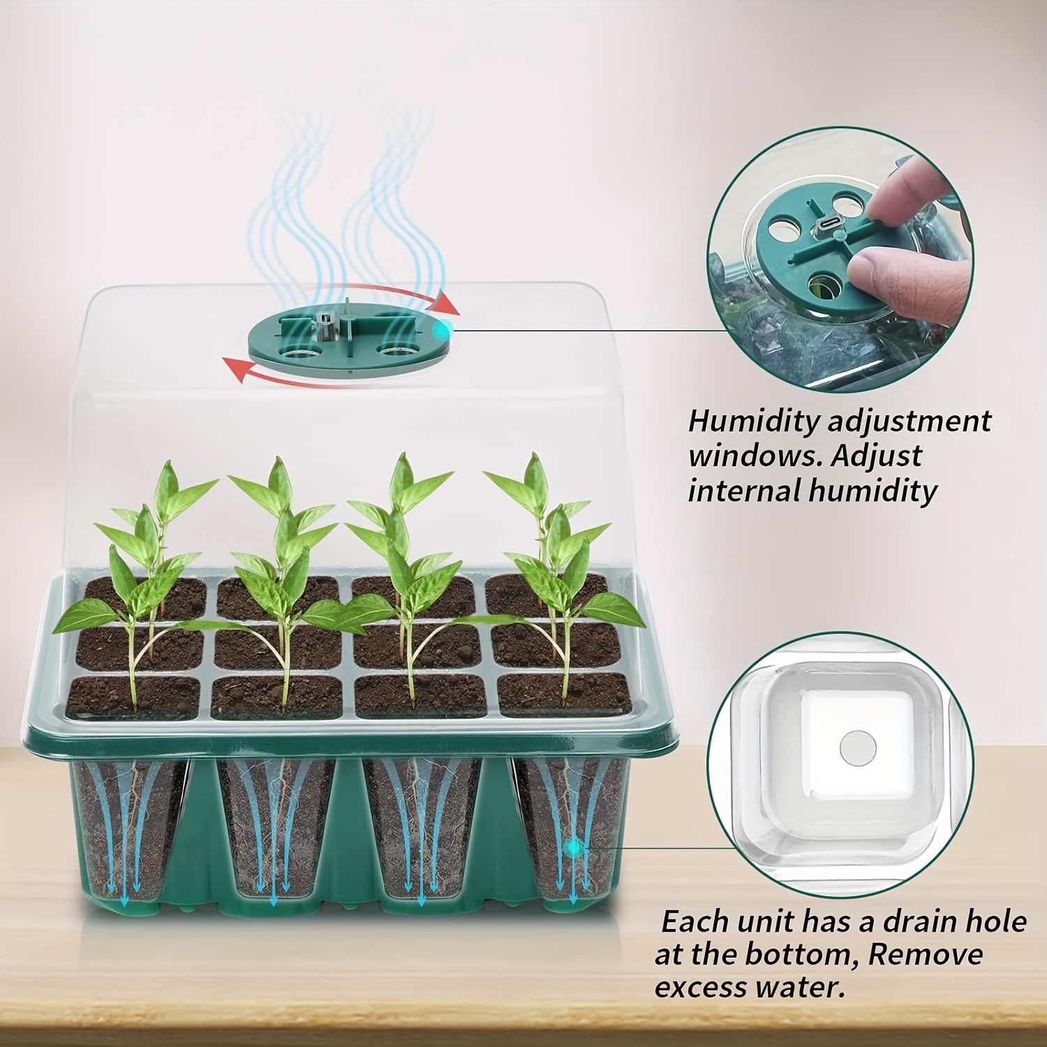 ชุดเริ่มต้นเพาะกล้า - 1/2/3 ชุ - Plant Grow Light Full Spectrum บทวิจารณ์และราคา