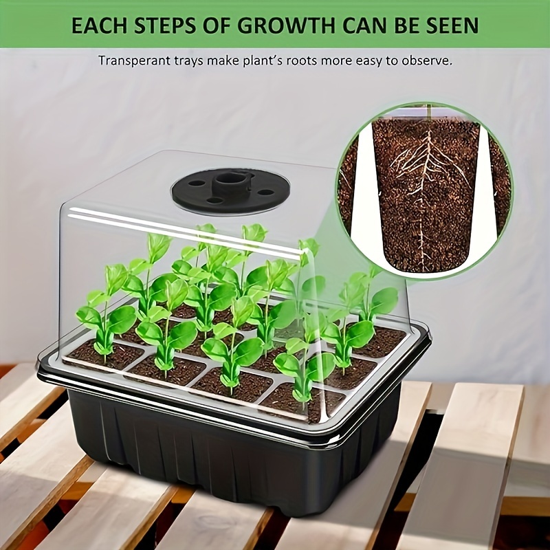 ชุดเริ่มต้นเพาะกล้า - 1/2/3 ชุ - Plant Grow Light Full Spectrum บทวิจารณ์และราคา