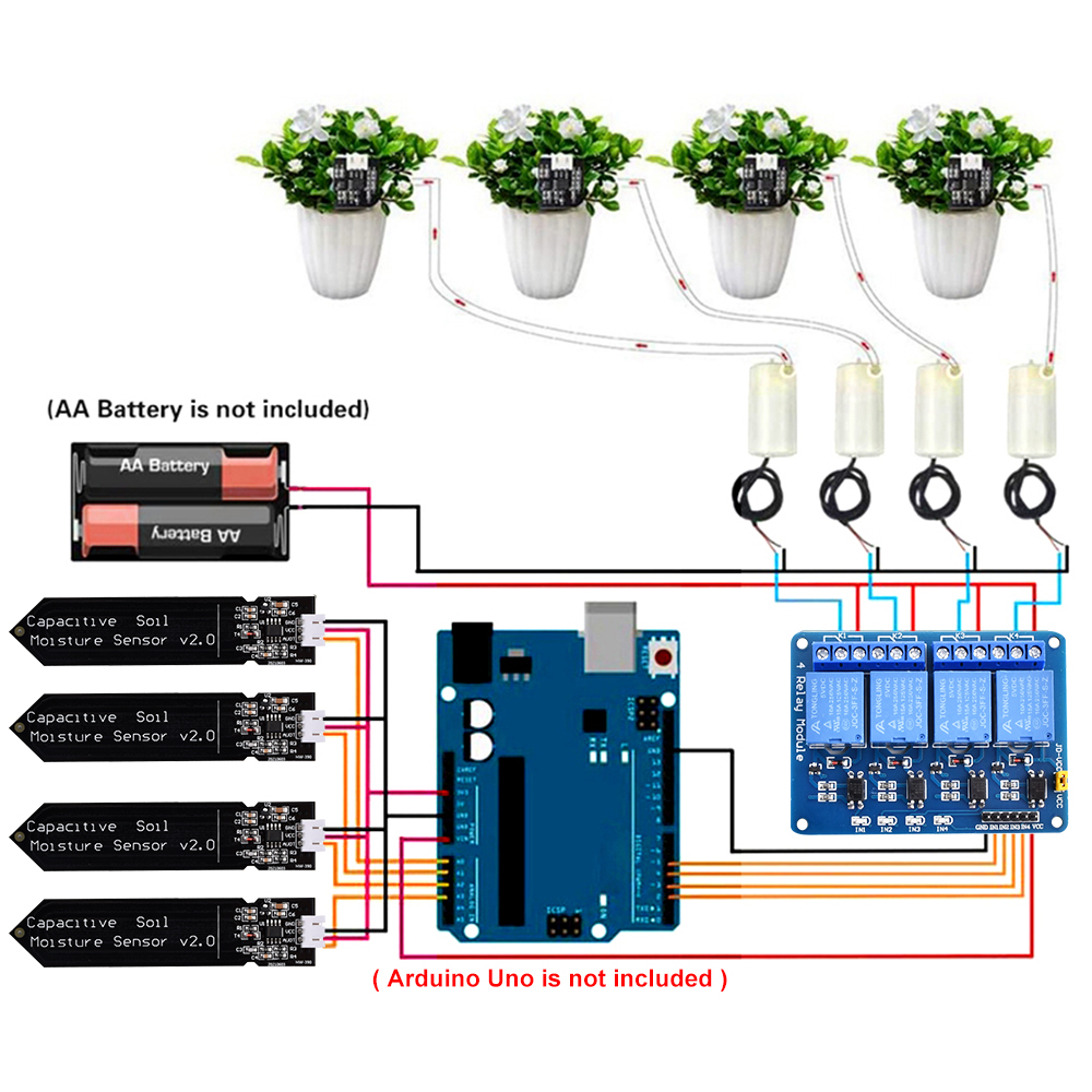 DIY สมาร์ทระบบชลประทานชุดรดน้ํ - Smart Garden With Arduino บทวิจารณ์และราคา