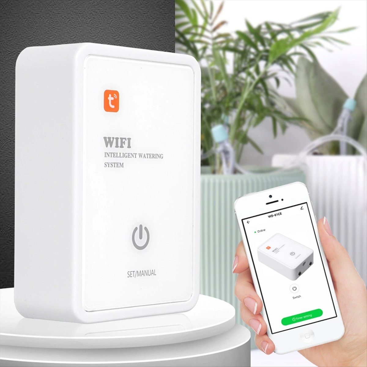 ระบบรดน้ำอัจฉริยะ Tuya WiFi สำ - Smart Garden Devices บทวิจารณ์และราคา