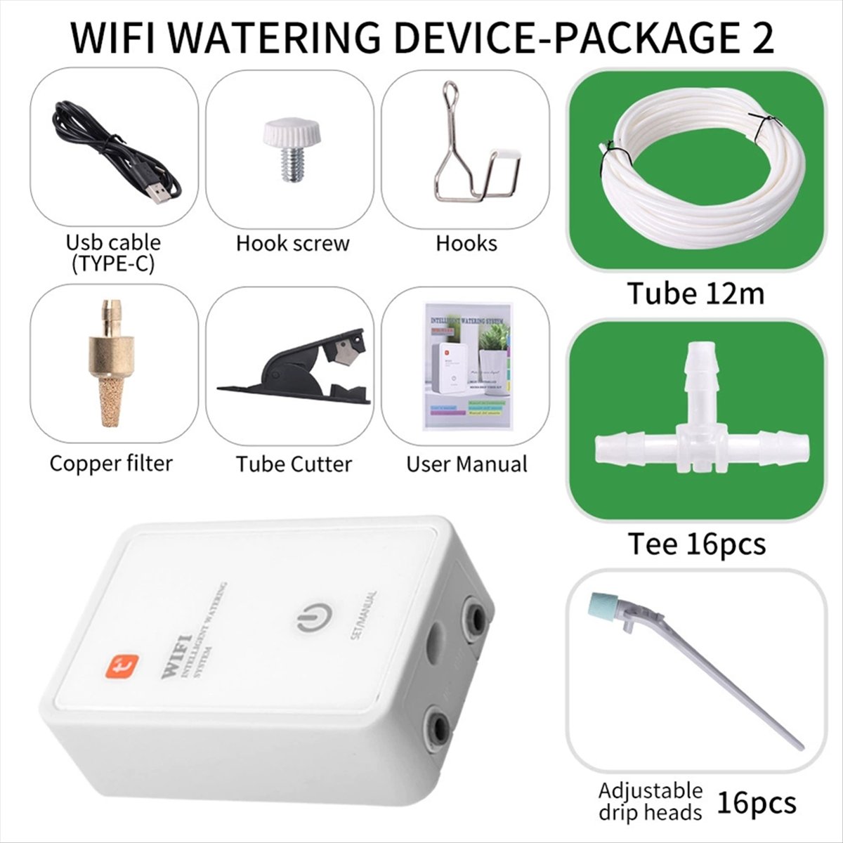 ระบบรดน้ำอัจฉริยะ Tuya WiFi สำ - Smart Garden Devices บทวิจารณ์และราคา